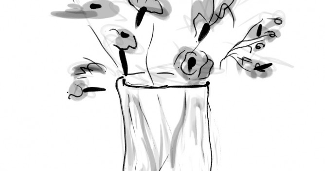 vase with flowers