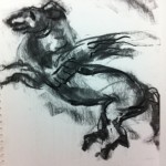 Winged horse from Greek coin