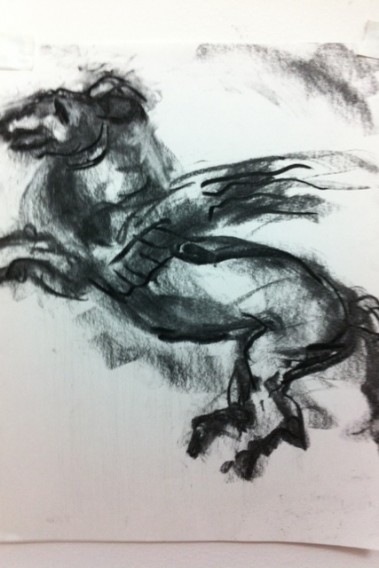 Winged horse from Greek coin