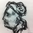 Womans head from Greek coin
