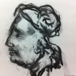 Womans head from Greek coin