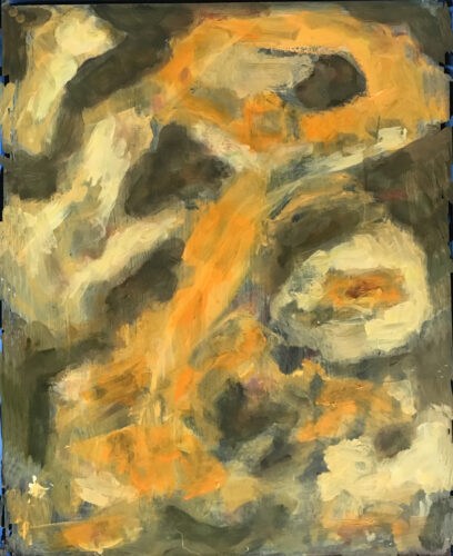 orange and cream abstract 2022