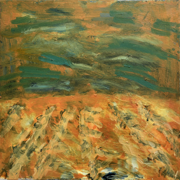 Troubled cornfields in snow II