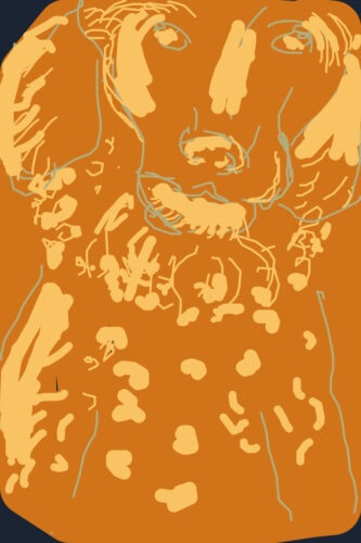 Tessa as orange clown